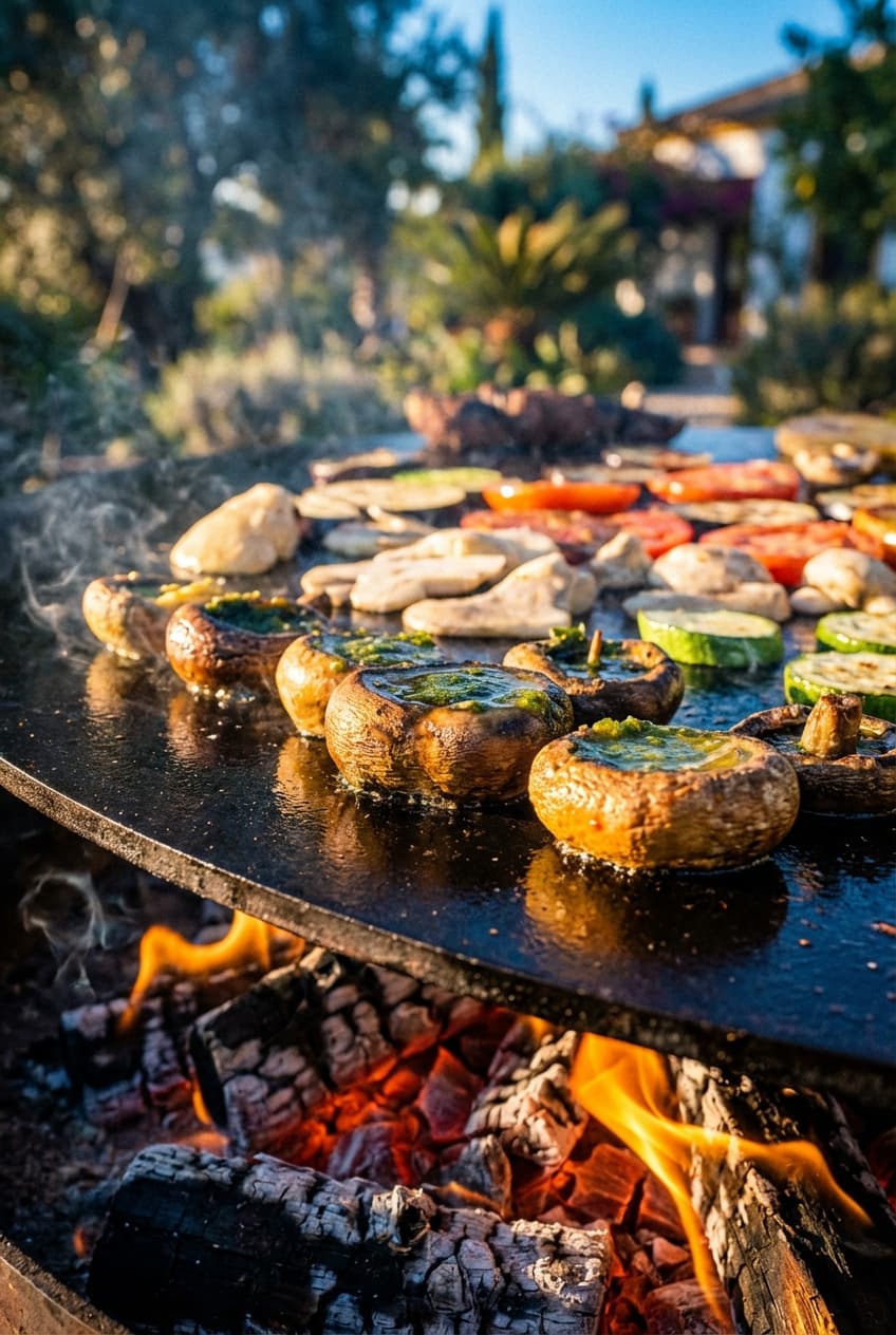 Brasero BBQ setup
