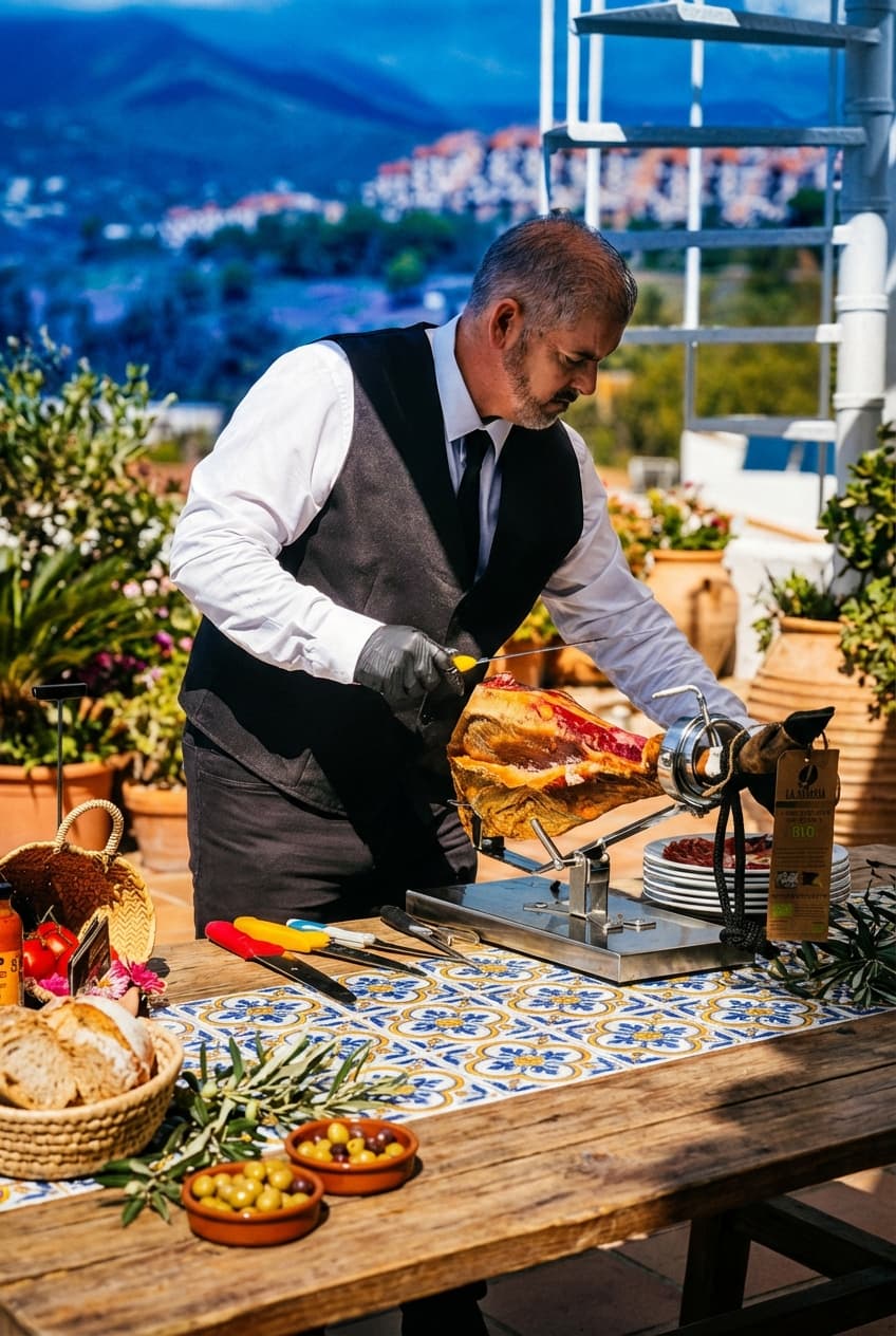 Jamon carving station