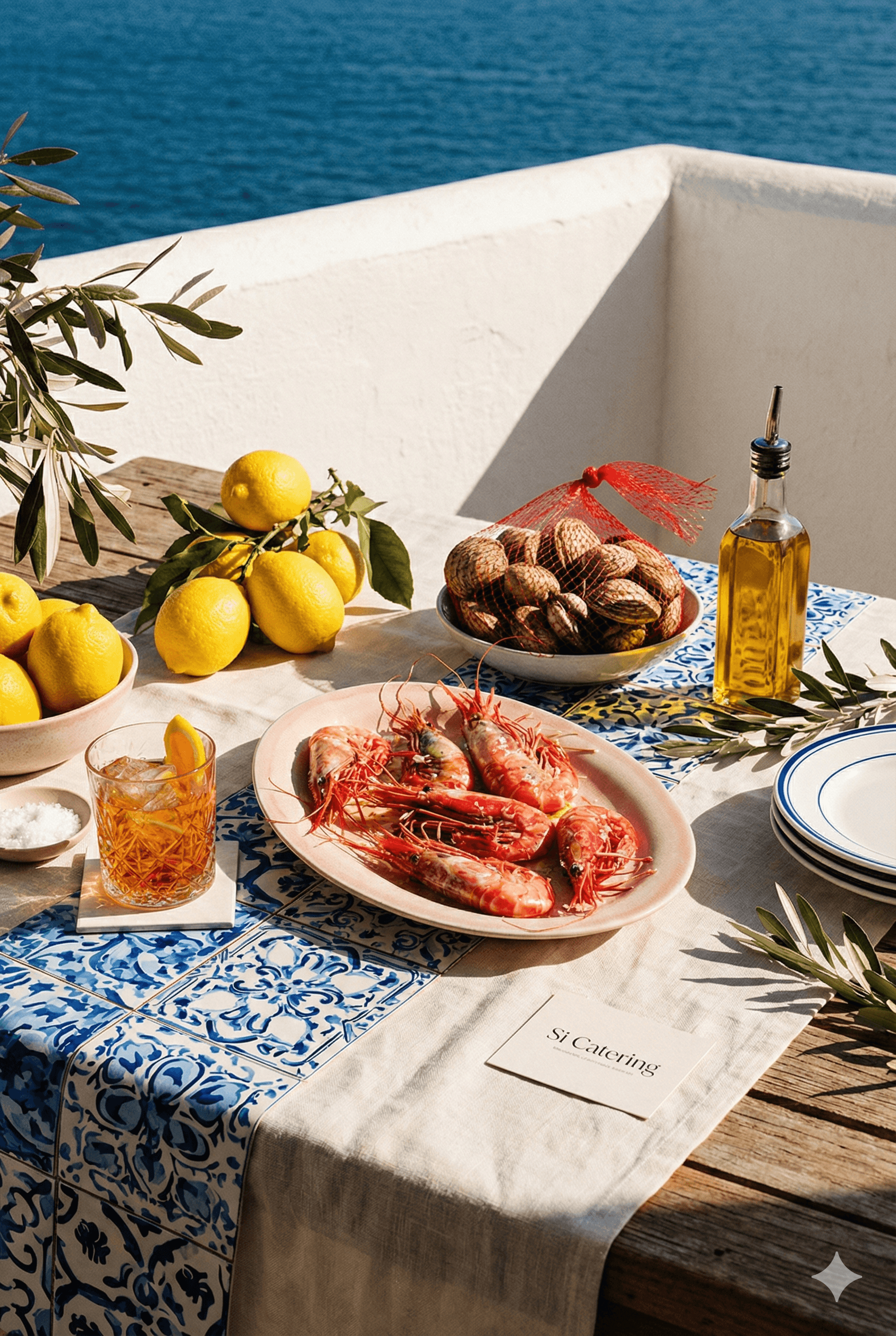 Mediterranean table setup