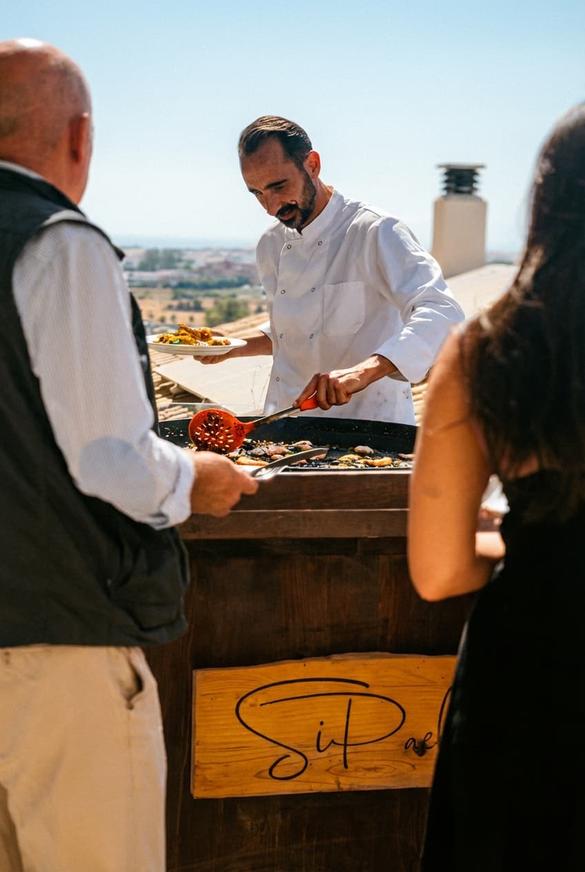 Private paella chef experience at your villa