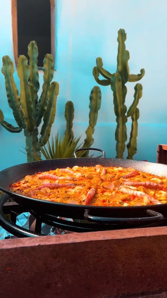 Paella preparation with Chef Paco